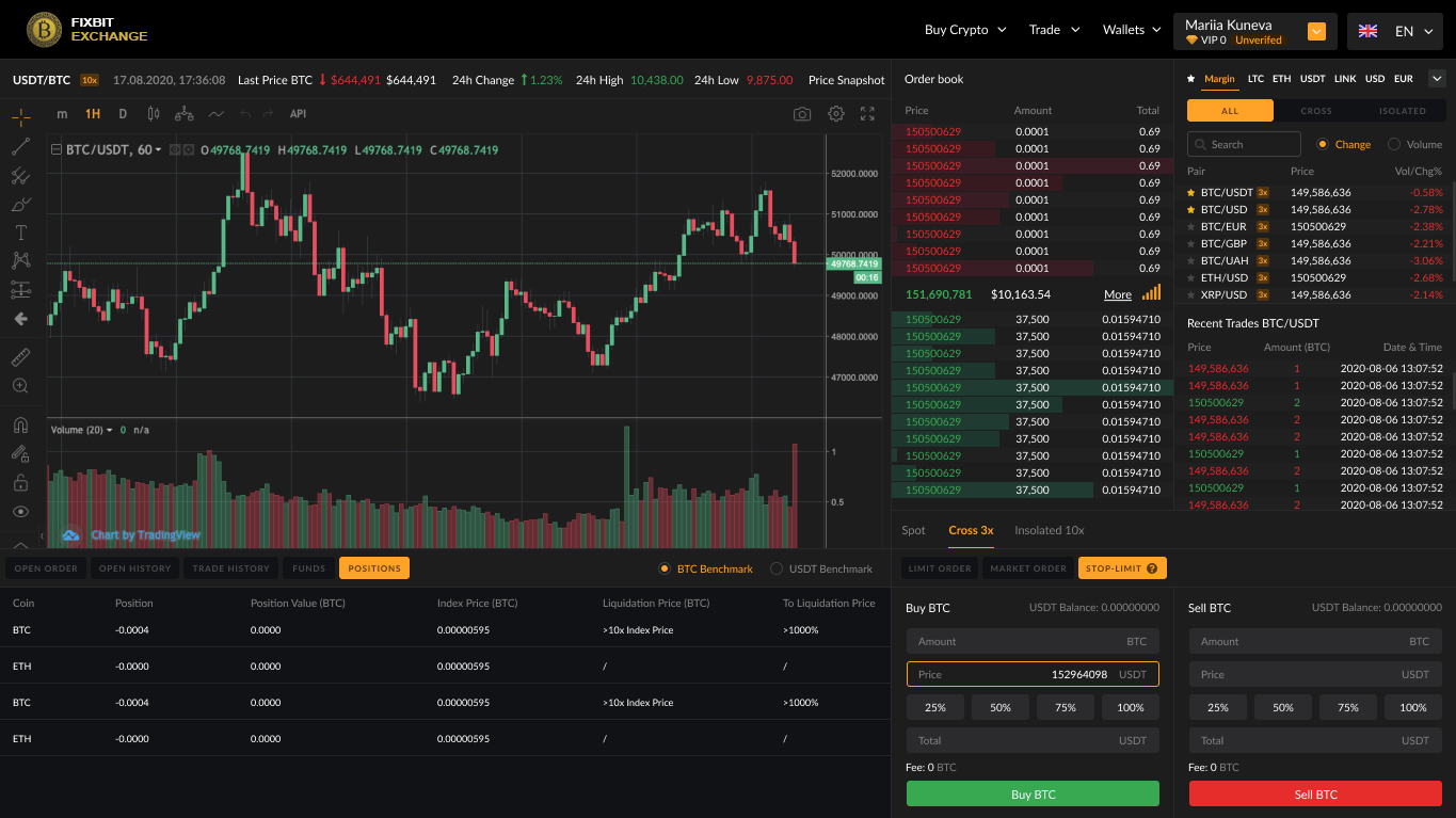 Cryptocurrency Exchange Platform